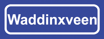 Koelkastmagneet plaatsnaambord Waddinxveen