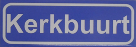 Koelkastmagneet plaatsnaambord Kerkbuurt