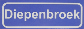 Koelkastmagneet plaatsnaambord Diepenbroek