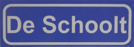Koelkastmagneet plaatsnaambord De Schoolt