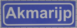 Koelkastmagneet plaatsnaambord Akmarijp