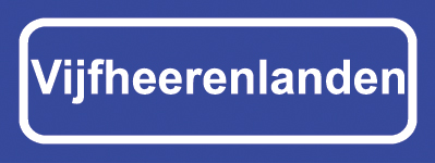 Koelkastmagneet plaatsnaambord Vijfheerenlanden