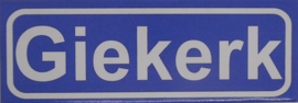 Koelkastmagneet plaatsnaambord Giekerk