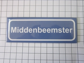 232 Magneet plaatsnaambord Middenbeemster