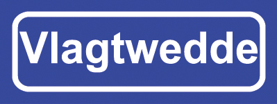 Koelkastmagneet plaatsnaambord Vlagtwedde
