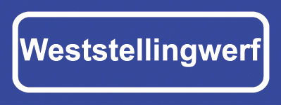 Koelkastmagneet plaatsnaambord Weststellingwerf