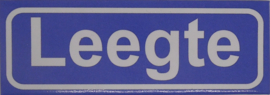 Koelkastmagneet plaatsnaambord Leegte