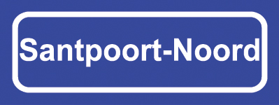 Koelkastmagneet plaatsnaambord Santpoort-Noord