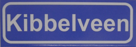 Koelkastmagneet plaatsnaambord Kibbelveen