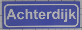 Koelkastmagneet plaatsnaambord Achterdijk
