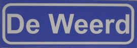 Koelkastmagneet plaatsnaambord De Weerd