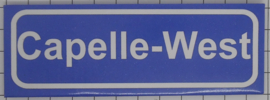Koelkastmagneet plaatsnaambord Capelle-West