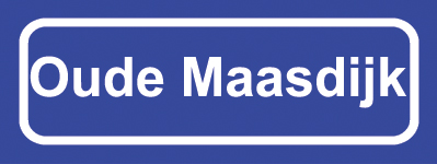 Koelkastmagneet plaatsnaambord Oude Maasdijk