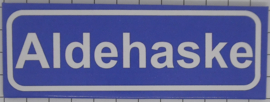 Koelkastmagneet plaatsnaambord Aldehaske
