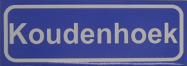Koelkastmagneet plaatsnaambord Koudenhoek