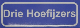 Koelkastmagneet plaatsnaambord Drie Hoefijzers