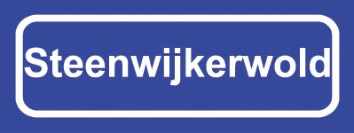 Koelkastmagneet plaatsnaambord Steenwijkerwold