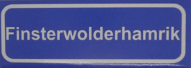 Koelkastmagneet plaatsnaambord Finsterwolderhamrik