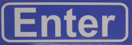 Koelkastmagneet plaatsnaambord Enter