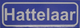 Koelkastmagneet plaatsnaambord Hattelaar