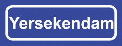 Koelkastmagneet plaatsnaambord Yersekendam