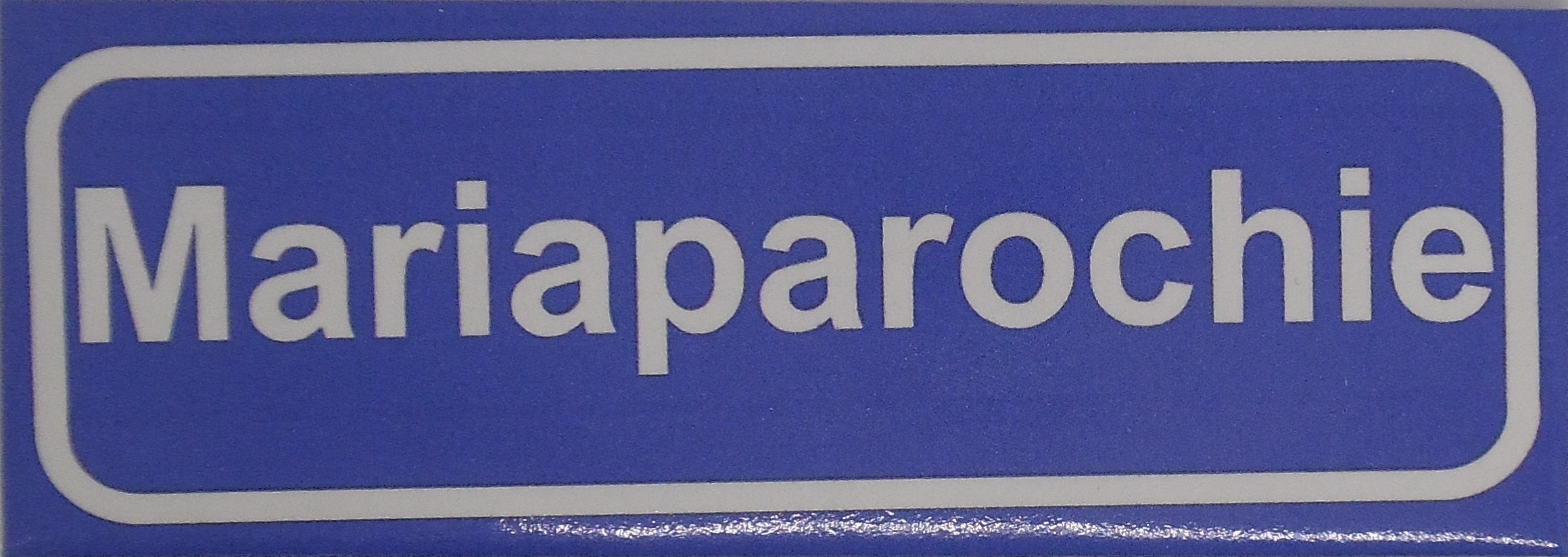 Koelkastmagneet plaatsnaambord Mariaparochie