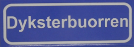Koelkastmagneet plaatsnaambord Dyksterbuorren