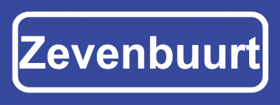 Koelkastmagneet plaatsnaambord Zevenbuurt