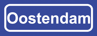 Koelkastmagneet plaatsnaambord Oostendam