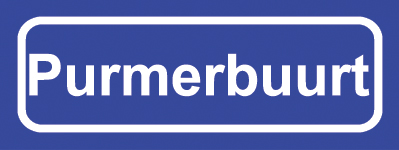Koelkastmagneet plaatsnaambord Purmerbuurt