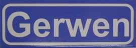 Koelkastmagneet plaatsnaambord Gerwen