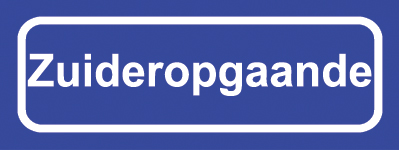 Koelkastmagneet plaatsnaambord Zuideropgaande
