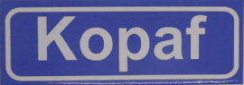 Koelkastmagneet plaatsnaambord Kopaf