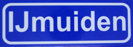 Koelkastmagneet plaatsnaambord Ijmuiden