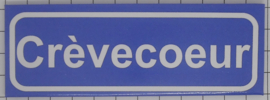 Koelkastmagneet plaatsnaambord Crèvecoeur