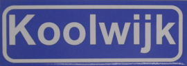 Koelkastmagneet plaatsnaambord Koolwijk