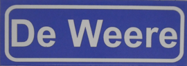 Koelkastmagneet plaatsnaambord De Weere