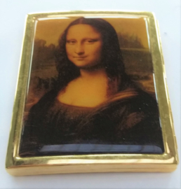 Sigarettendoosje echt verguld Mona Lisa