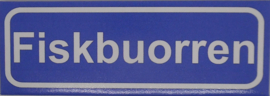 Koelkastmagneet plaatsnaambord Fiskbuorren