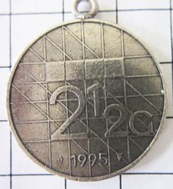 MHA207  kettinkje met verzilverde rijksdaalder 1995