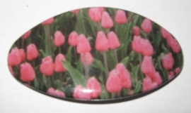 HAO 005 Haarspeld 8 cm made in france speld roze tulpenveld 