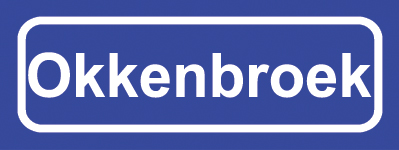 Koelkastmagneet plaatsnaambord Okkenbroek