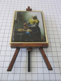 SCH 044 schildersezeltje 16 cm hoog Johannes Vermeer melkmeisje