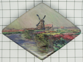 Haarspeld ruit Claude monet HAD 006, made in France haarclip, beste kwaliteit, klemt uitstekend.