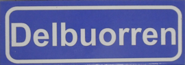 Koelkastmagneet plaatsnaambord Delbuorren