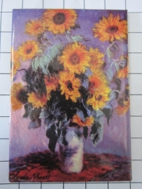 MAC: 20.450 Koelkast magneet zonnebloemen Claude Monet