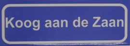 Koelkastmagneet plaatsnaambord Koog aan de Zaan