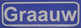 Koelkastmagneet plaatsnaambord Graauw