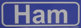 Koelkastmagneet plaatsnaambord Ham