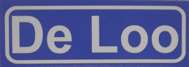 Koelkastmagneet plaatsnaambord De Loo